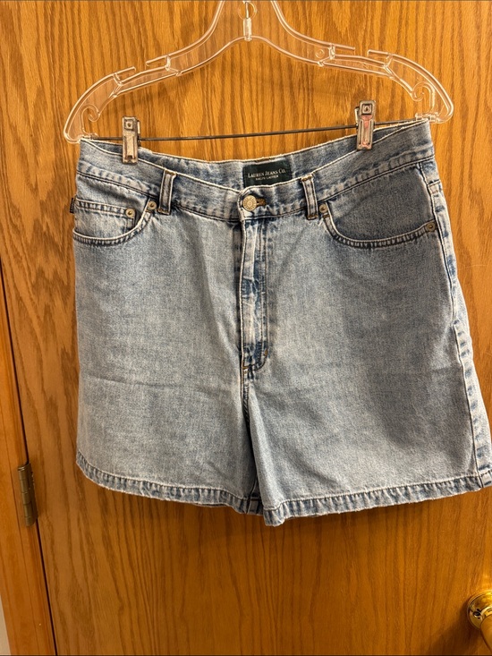 Lauren Ralph Lauren Pants - Lauren Ralph Lauren Light Blue Denim High-Rise Shorts
